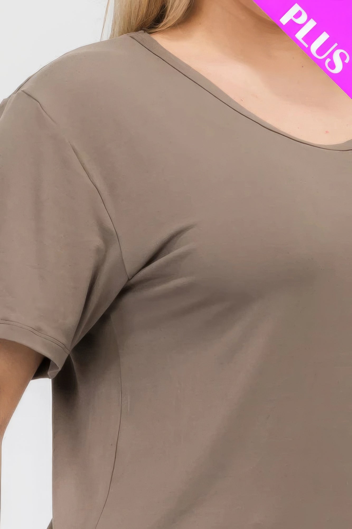 Plus Size Basic Short Sleeve T-shirt